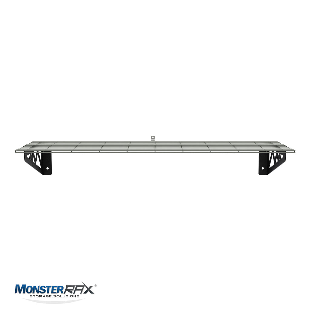 12" x 36" Wall Shelves (Two Pack with Hooks)