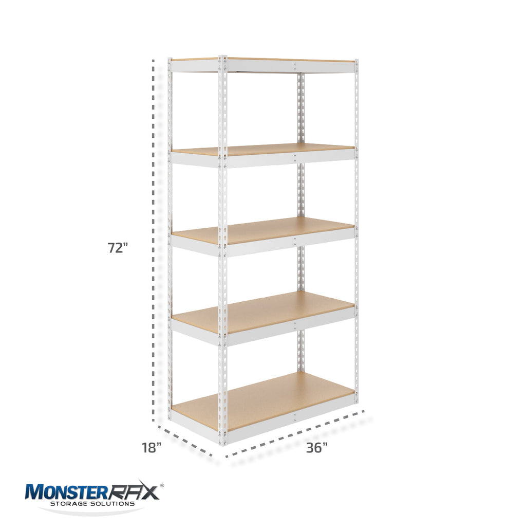 18" x 36" x 72" Garage Shelving Rack