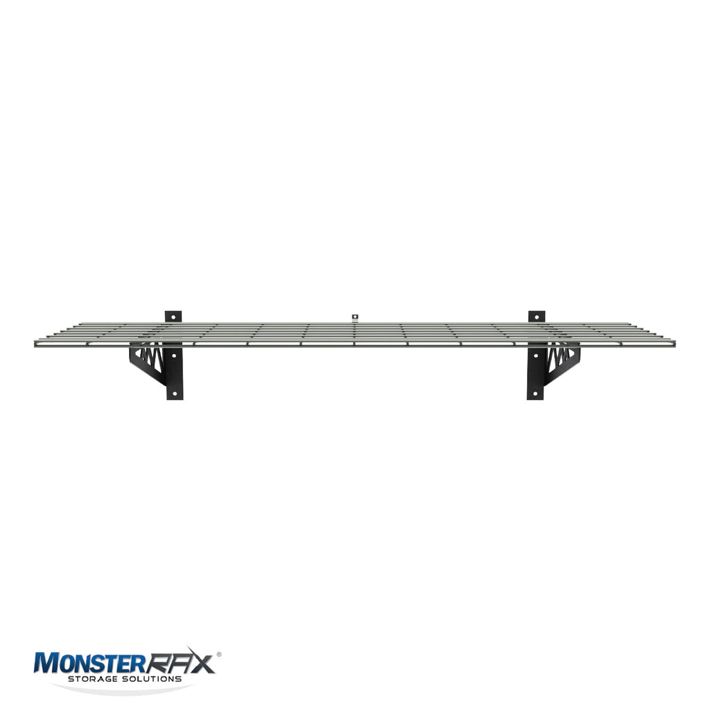 18" x 48" Wall Shelves (Two Pack with Hooks)