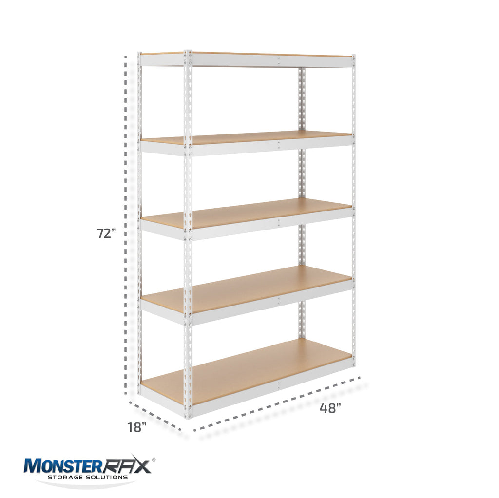 18" x 48" x 72" Garage Shelving Rack