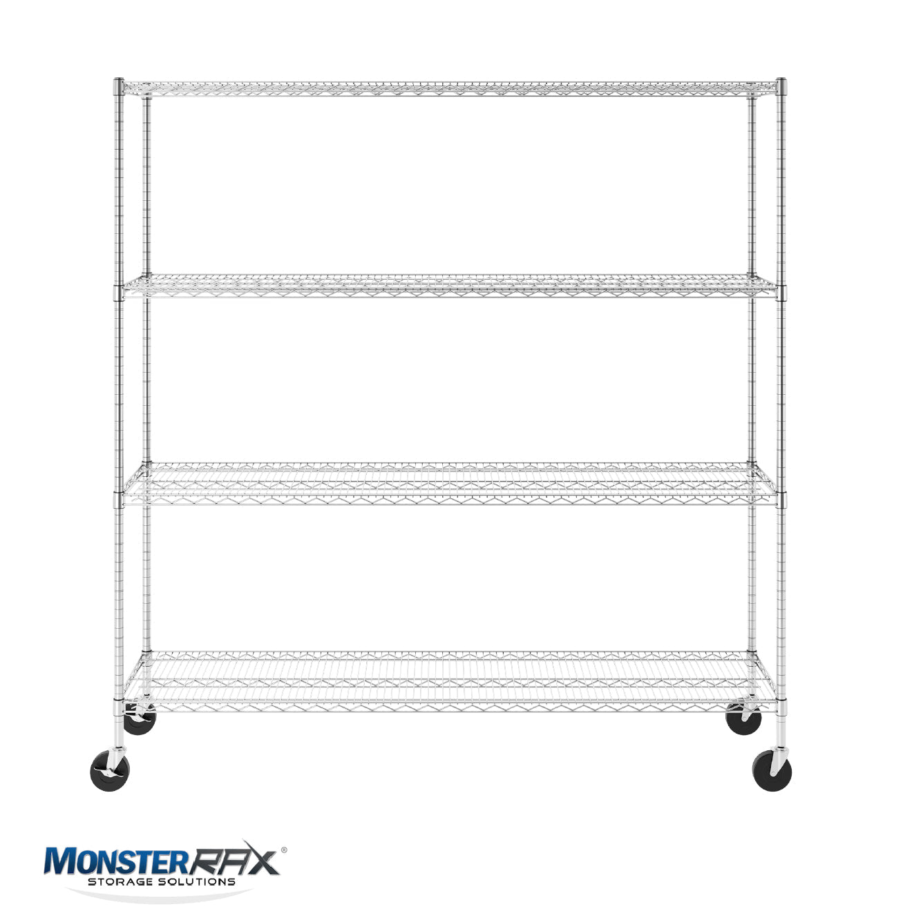 18" x 72" x 72" 4-Tier Wire Shelving