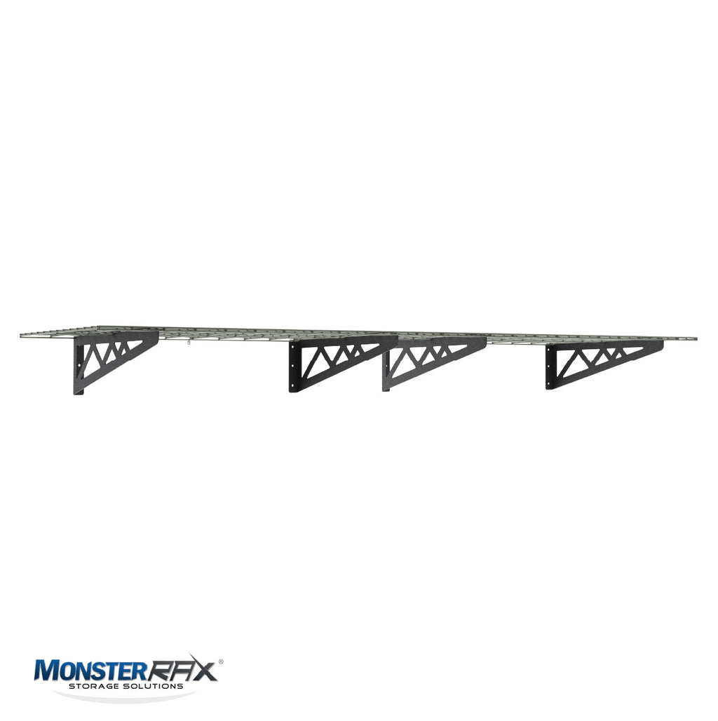 24" x 48" Wall Shelves (Two Pack with Hooks)