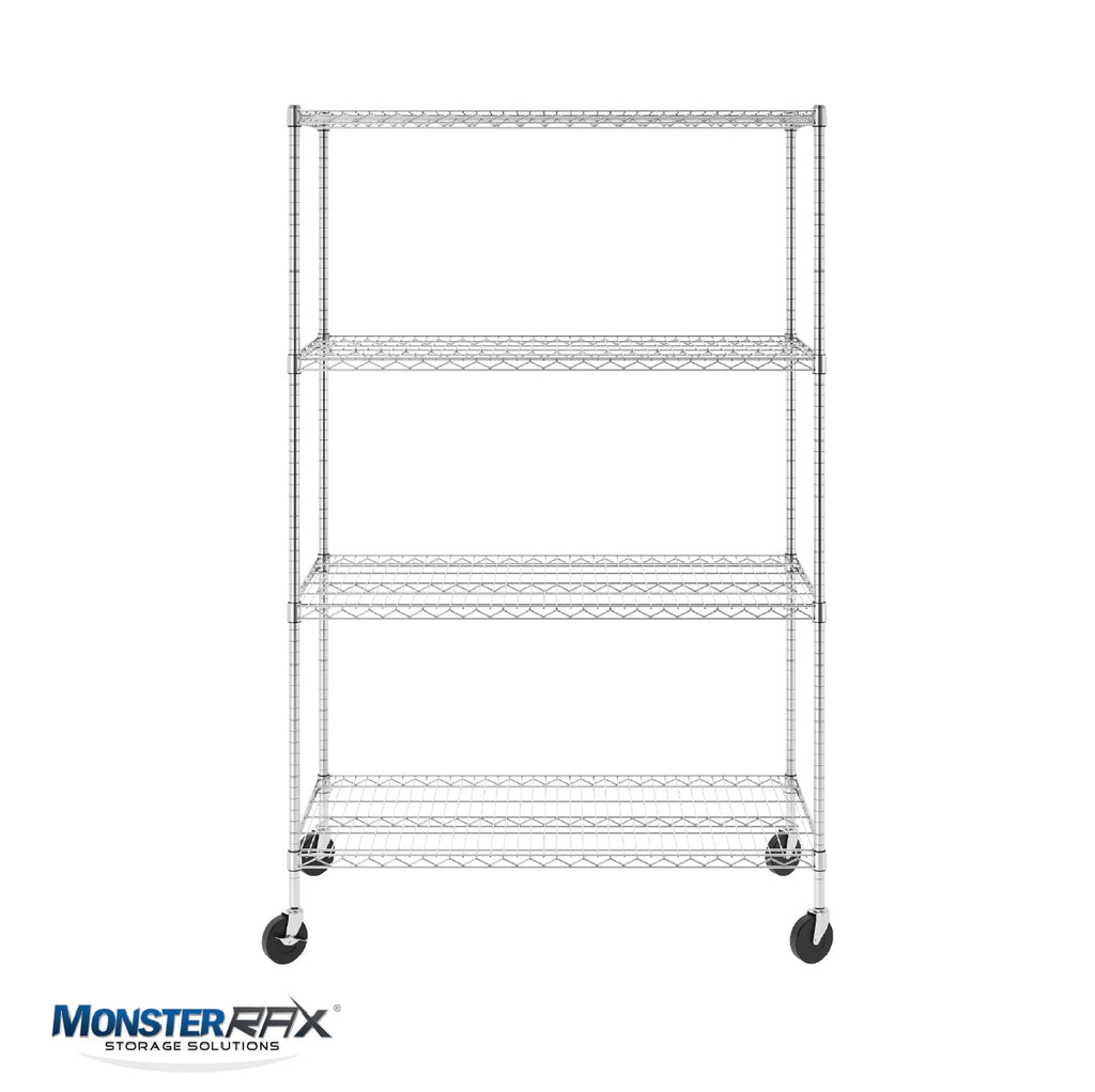 24" x 48" x 72" 4-Tier Wire Shelving