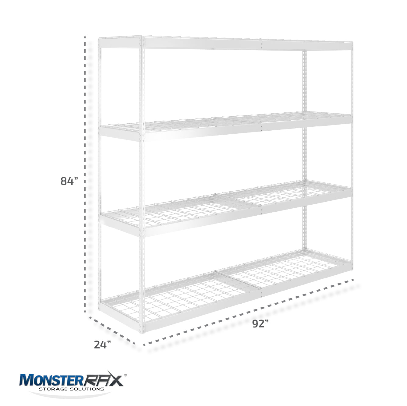 24" x 92" x 84" Garage Shelving Rack