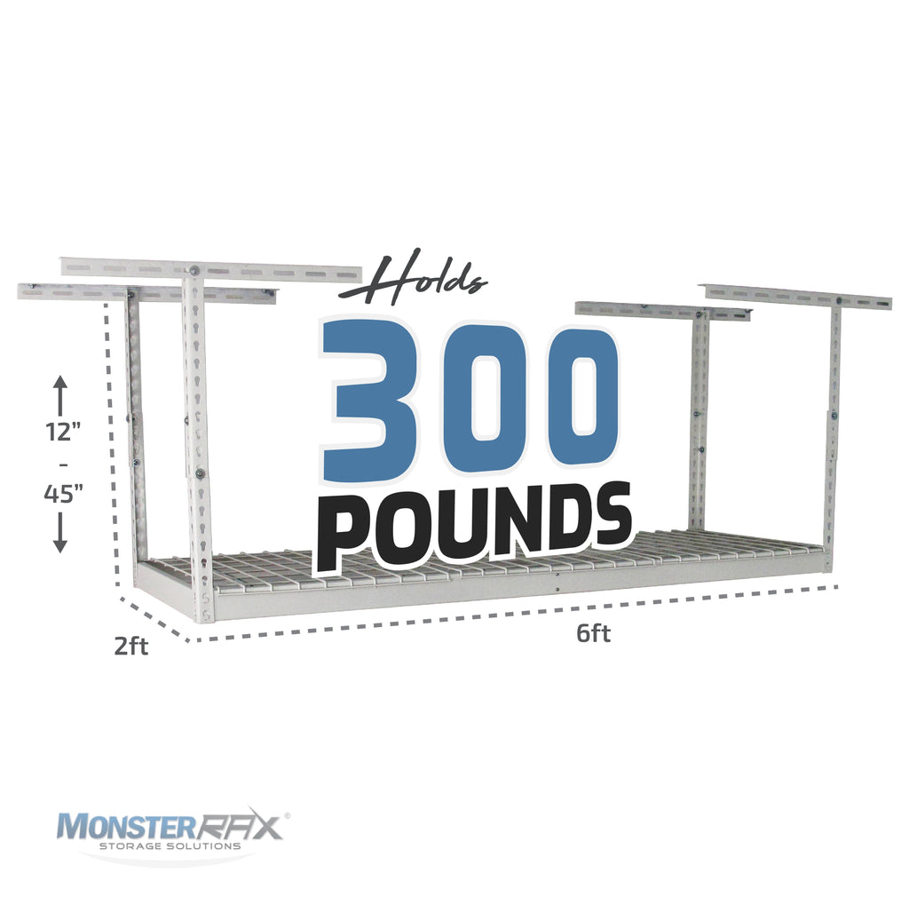 2' x 6' Overhead Garage Storage Rack