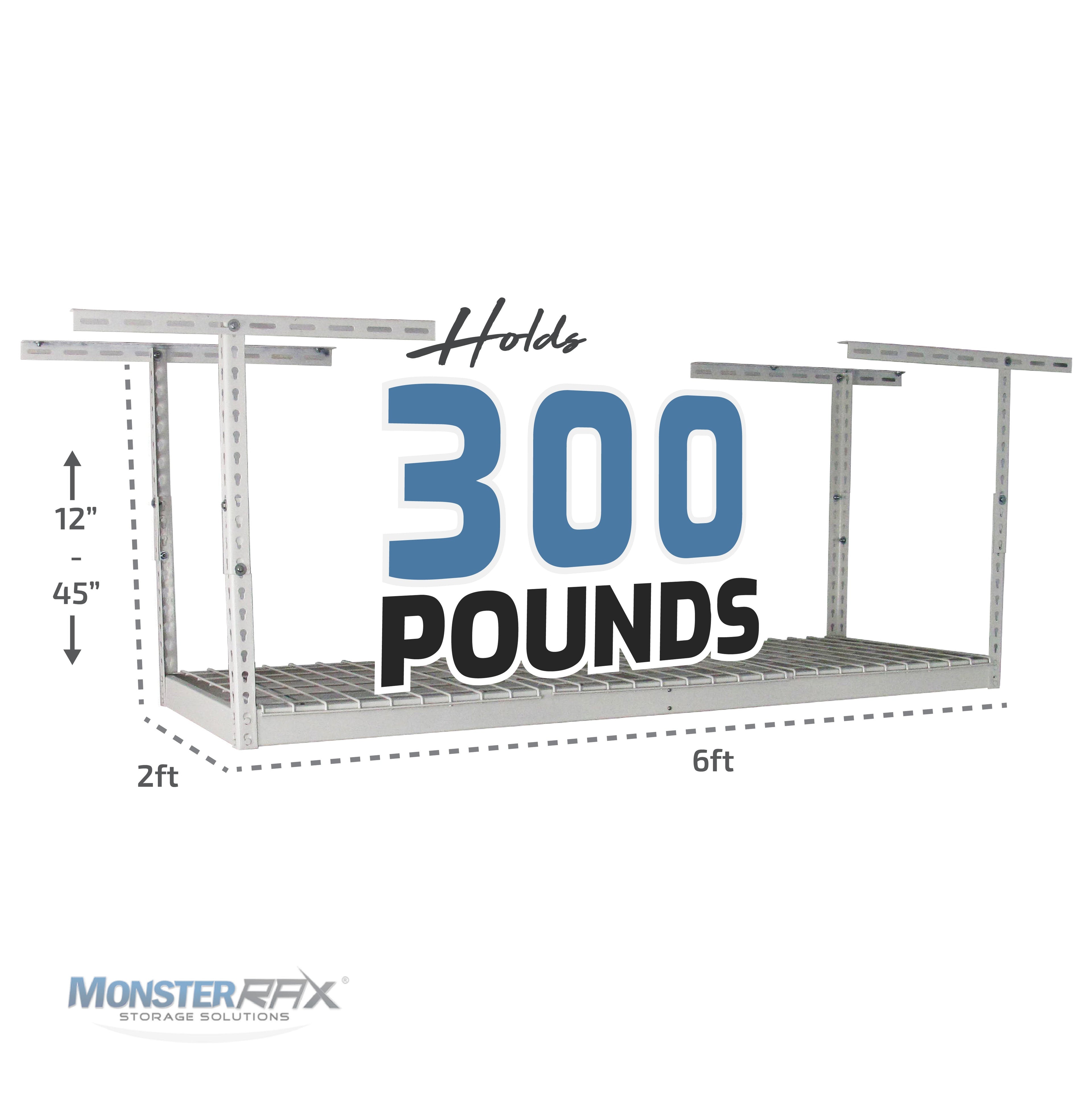 2' x 6' Overhead Garage Storage Rack