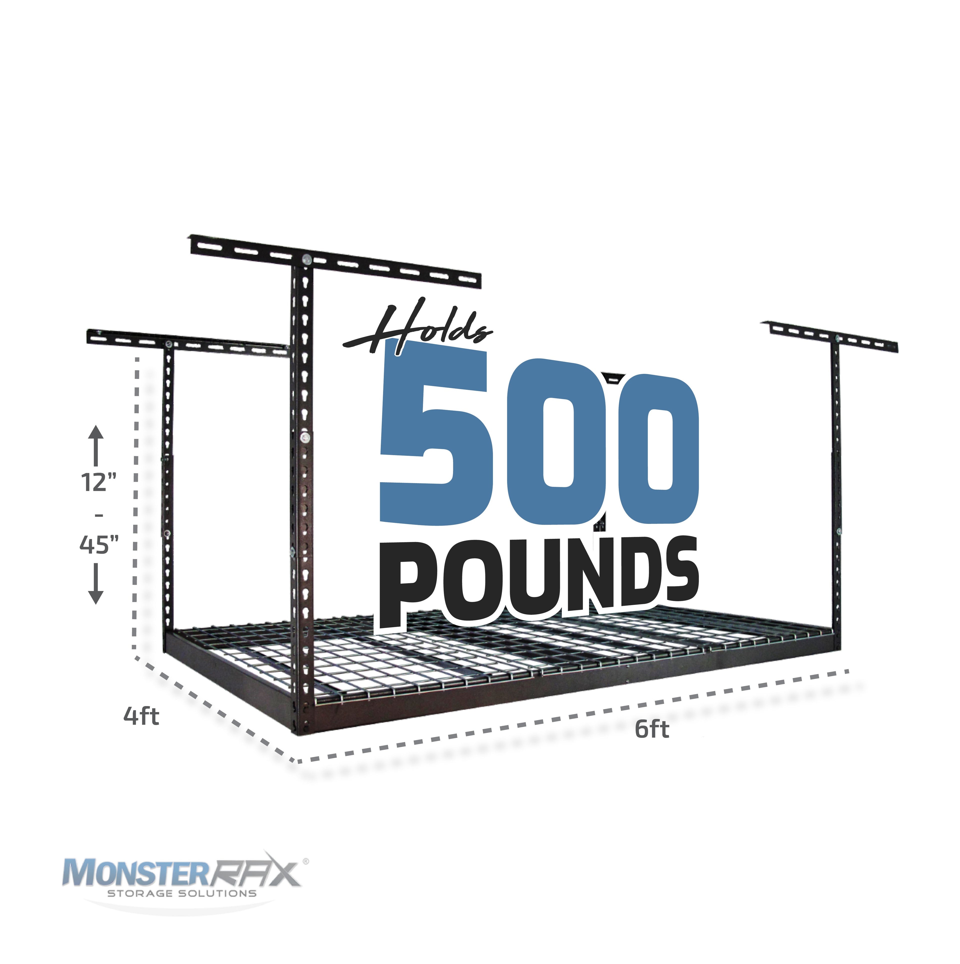 4' x 6' Overhead Garage Storage Rack