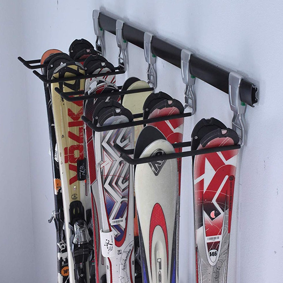 Ski, Snowboard, Surfboard | Wall Storage Rack System Home Garage Rail and Track Hanger
